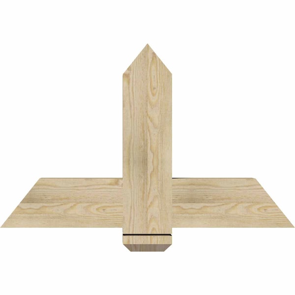 Ekena Millwork Eugene Rough Sawn Timber Gable Bracket, Douglas Fir, 36"W x 23"H x 4"D x 6"F, 15/12 Pitch GBW036X23X0406EUG00RDF - main